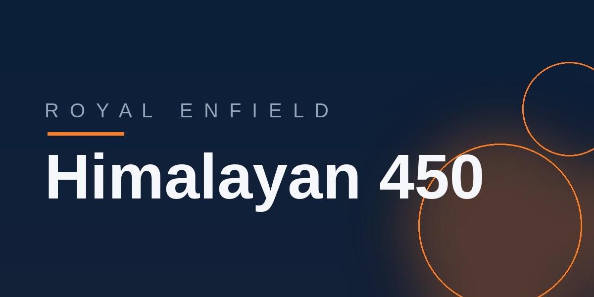 Royal Enfield Himalayan 450